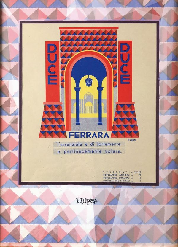 F. Depero, Ferrara/Treviso, 1938 FERRARA / TREVISO