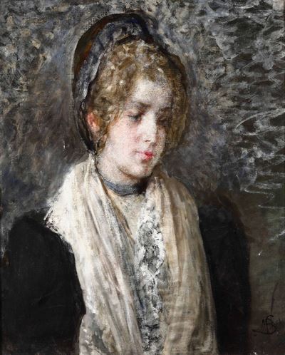 Mosè Bianchi (1840-1904)figura Femminile
