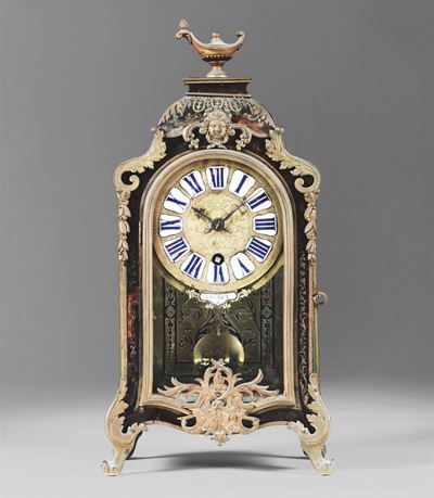 Pendola da Tavolo in Stile Boulle, Turet a Paris, XVIII Secolo
