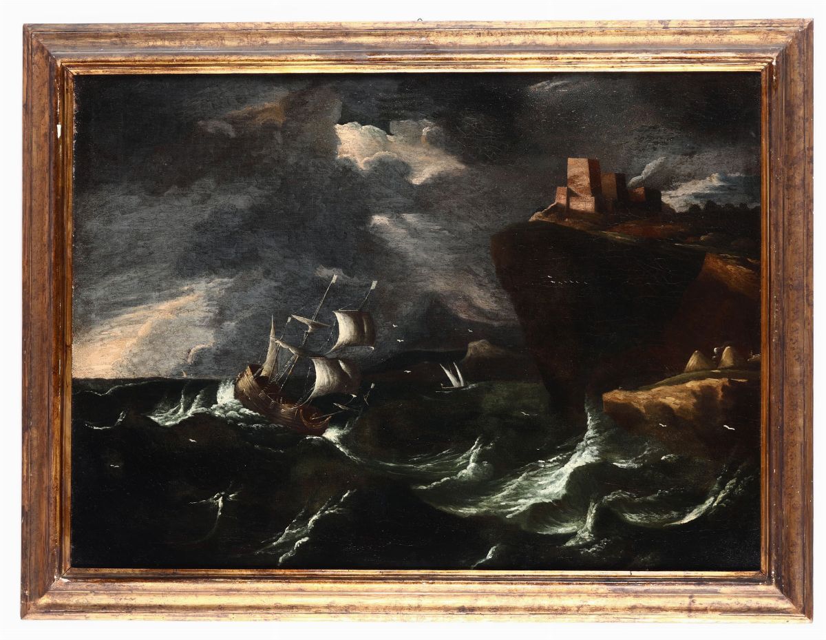 Giovanni Grevenbroeck Detto il Solfarolo - Scuola Dell'italia del Nord del XVII Secolovedute Cost...