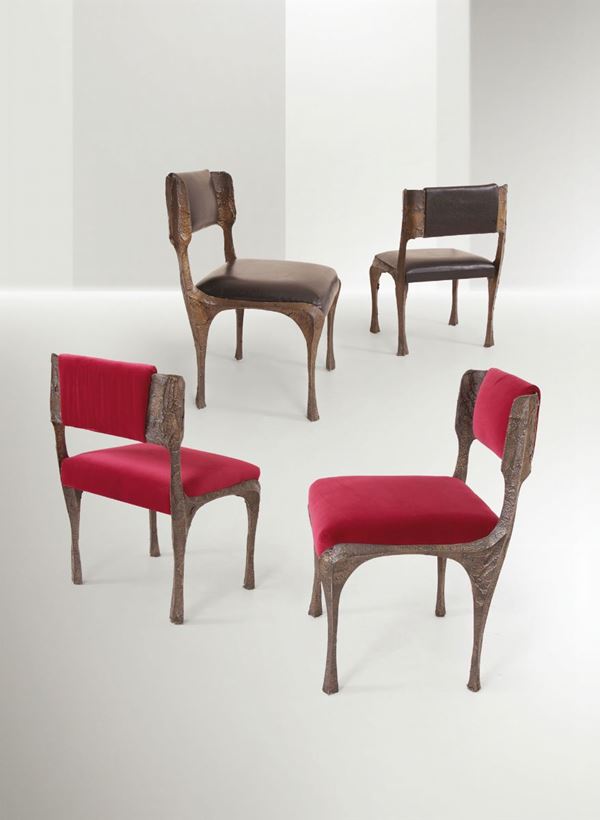 P. Evans, four chairs, USA, 1970 ca.