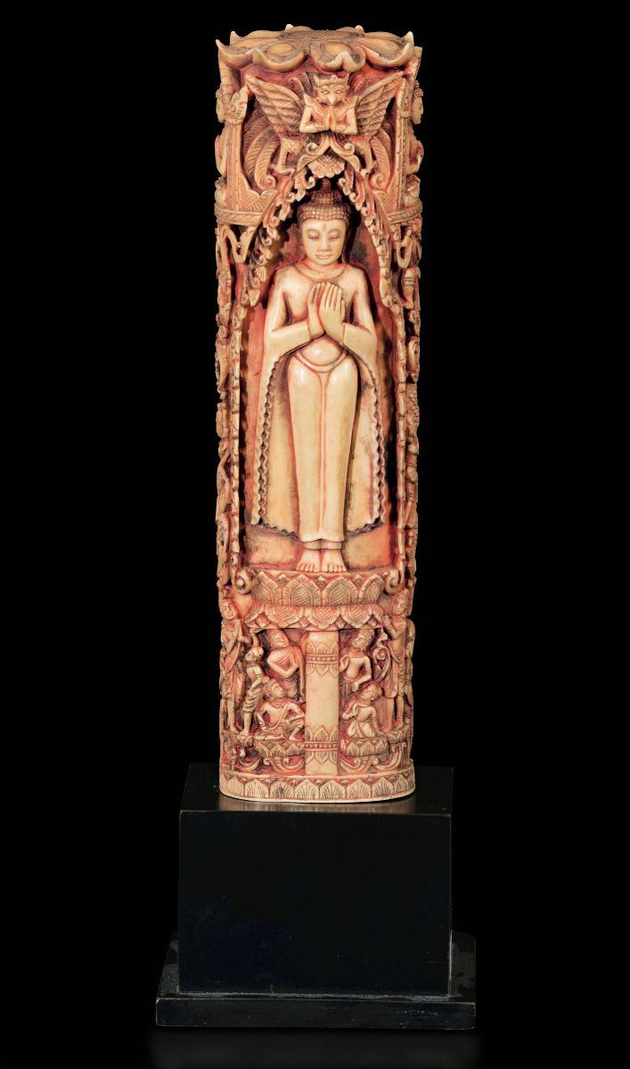 An ivory stupa, Burma, late 1800s  - Auction Fine Chinese Works of Art - Cambi Casa d'Aste