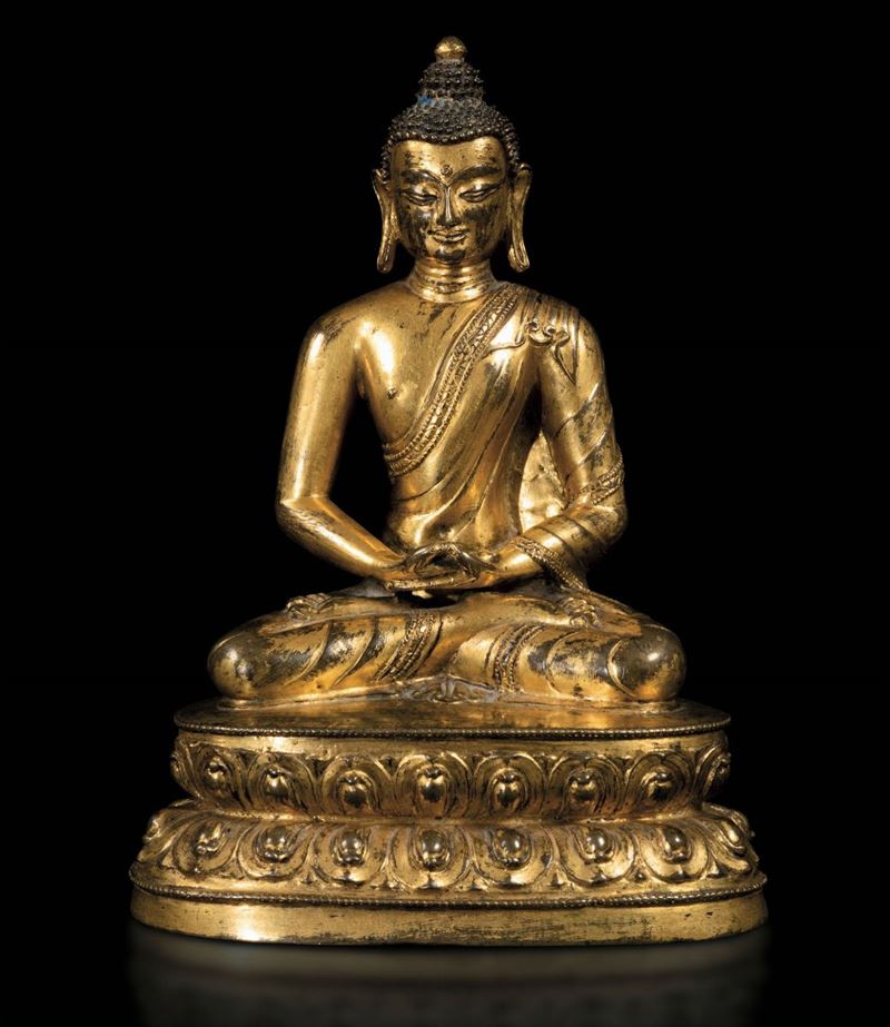 A bronze Amitayus, Tibet, 15-1600s  - Auction Fine Chinese Works of Art - Cambi Casa d'Aste