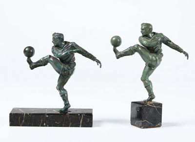 Anonimo del XX Secolocoppia di Calciatori
