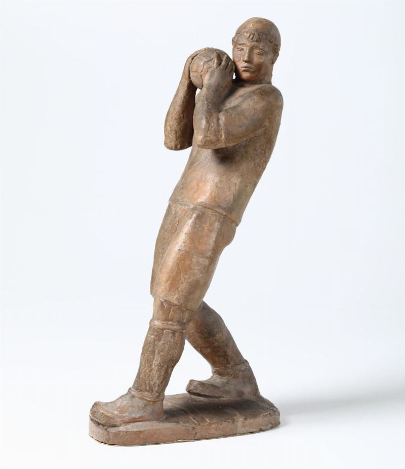 Carmine Tripodi (1899-1970) Il portiere  - Auction Rare and courious object from a roman collection | Time Auction - Cambi Casa d'Aste