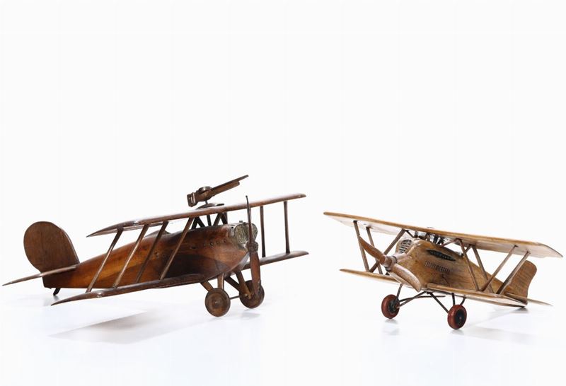 Lotto di tre modellini di aereo  - Auction 20th Century Arts - Cambi Casa d'Aste