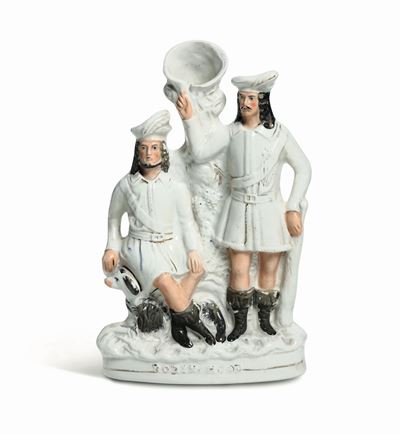Grande Gruppo “spill Vase” Inghilterra, Staffordshire, Periodo Vittoriano, XIX Secolo