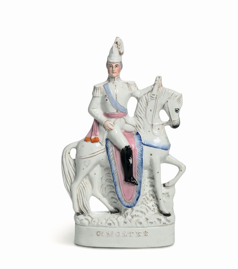 Grande figura Inghilterra, Staffordshire, periodo vittoriano, XIX secolo  - Asta Maioliche e Porcellane - Cambi Casa d'Aste