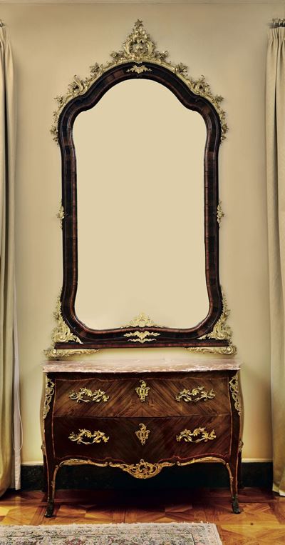 Coppia di Cassettoni Luigi XV, Genova Metà XVIII Secolo