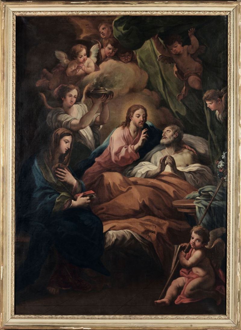 Sebastiano Conca (1676/80-1764), attribuito a Il transito di San Giuseppe  - Asta Fine Art - Cambi Casa d'Aste