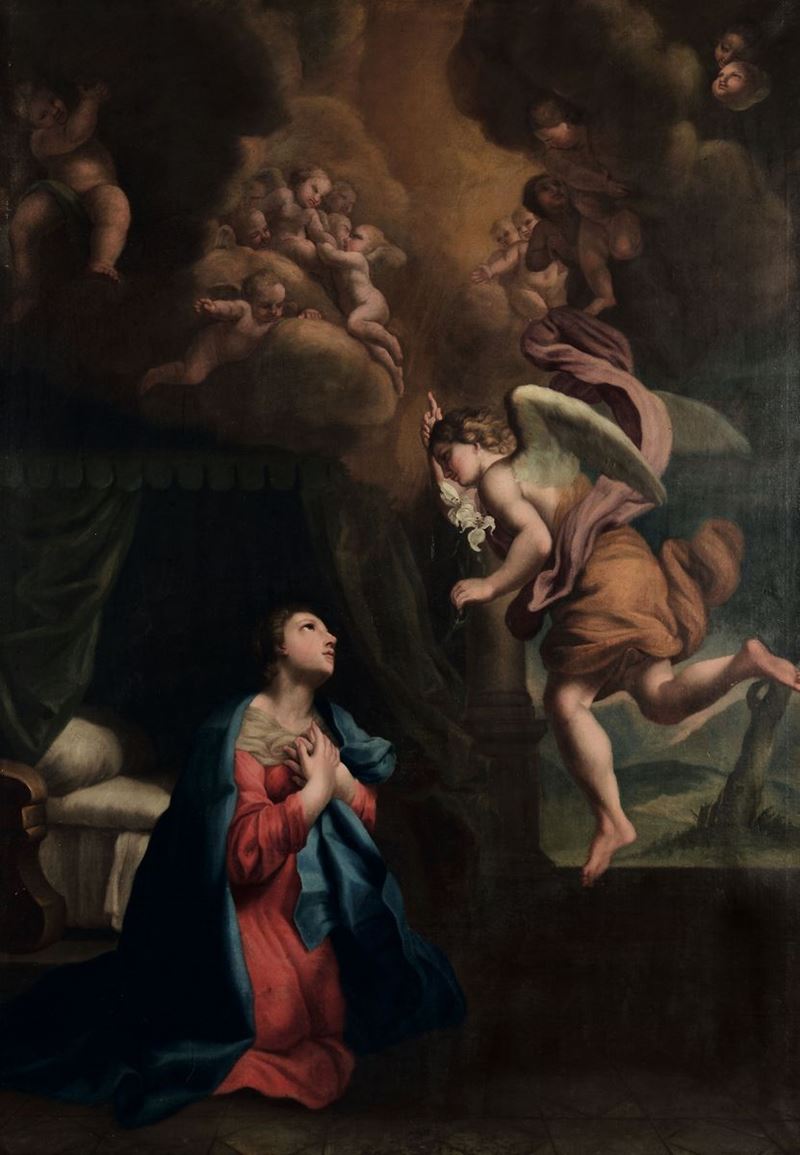 Giovanni Lanfranco (1582 - 1647), copia da Annunciazione  - Asta Fine Art - Cambi Casa d'Aste