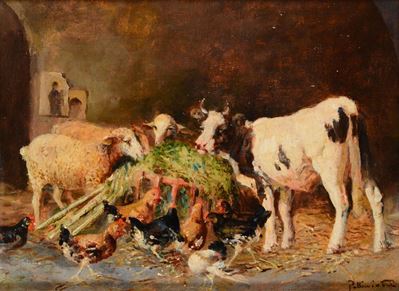 Tito Pellicciotti (1872-1943/50)mucche
