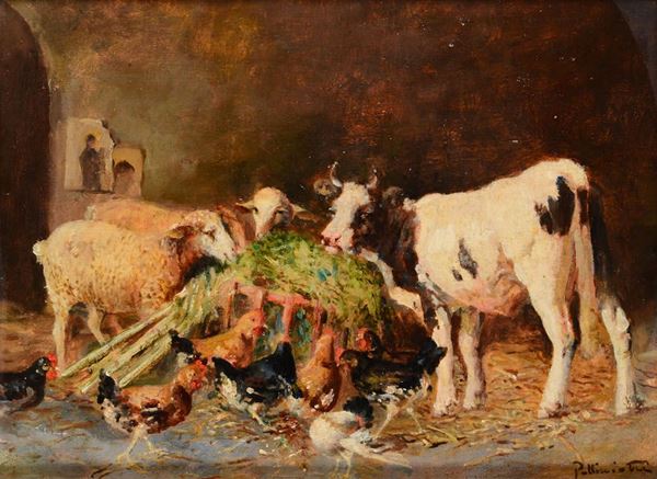 Tito Pellicciotti (1872-1943/50) Mucche
