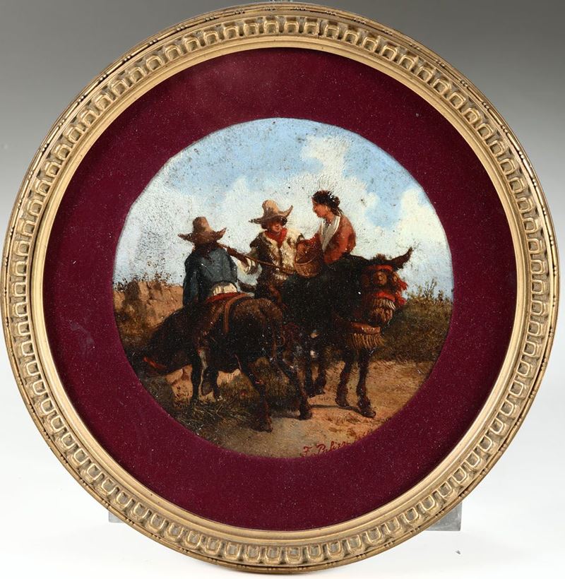 Filippo Palizzi (1818-1899), attribuito a Figure  - Auction Paintings - Cambi Casa d'Aste