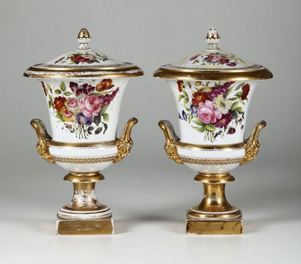 Coppia di vasi “Medici” Probabilmente Italia, metà del XIX secolo
