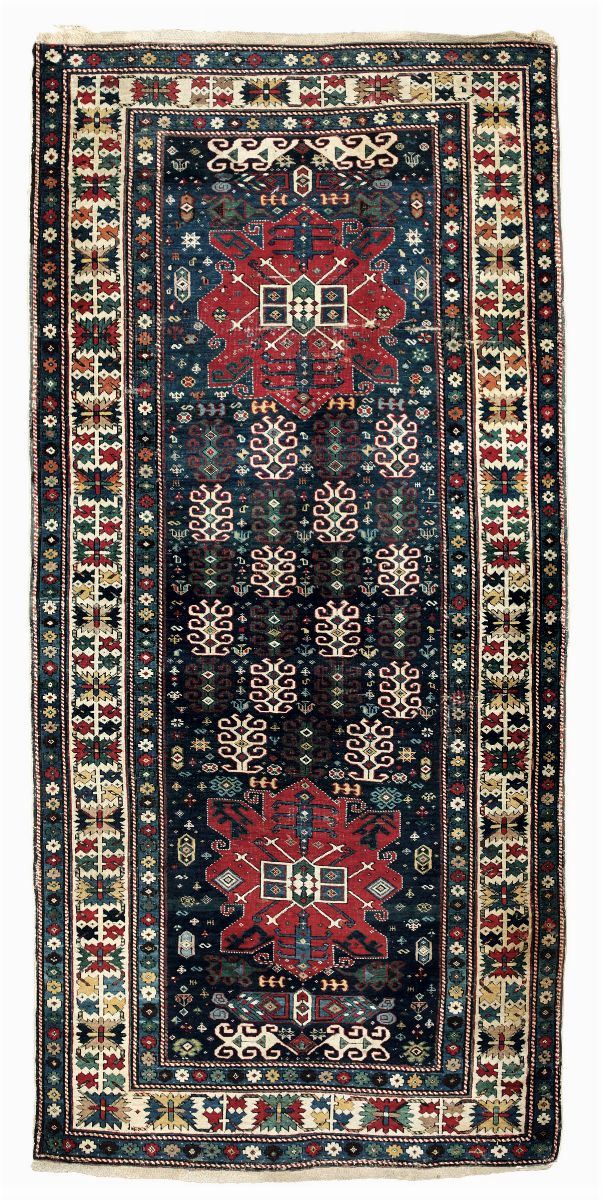 Passatoia caucasica fine XIX secolo  - Asta Antiquariato - Cambi Casa d'Aste