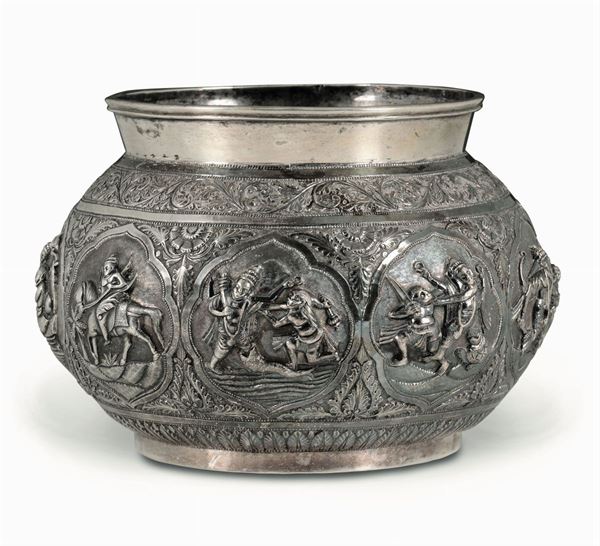 A silver (?) Madras cup, India, 1900s