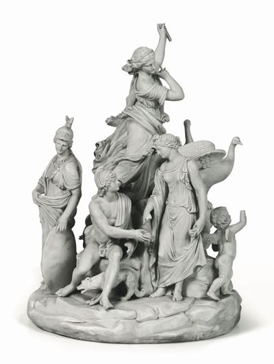 Gruppo “giudizio di Paride” Napoli, Real Fabbrica Ferdinandea, 1800-1806 Circa Modello di Filippo...