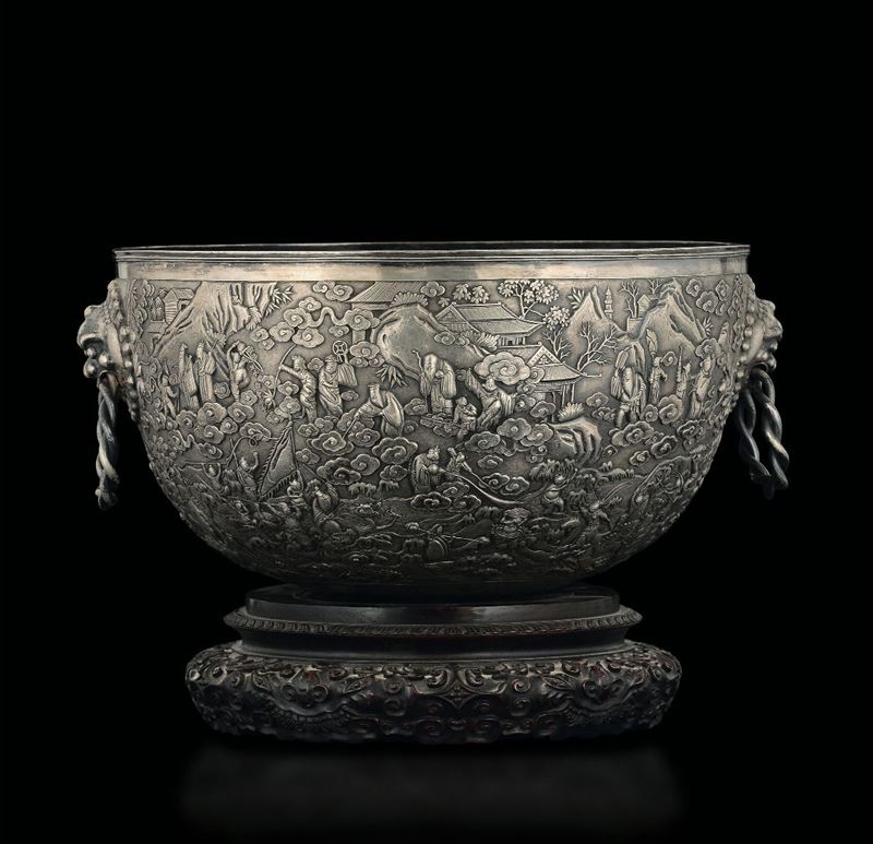 A silver cup, China, late 1800s  - Auction Fine Chinese Works of Art - Cambi Casa d'Aste