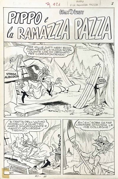 Pier Lorenzo De Vita (1909-1990)pippo e la Ramazza Pazza
