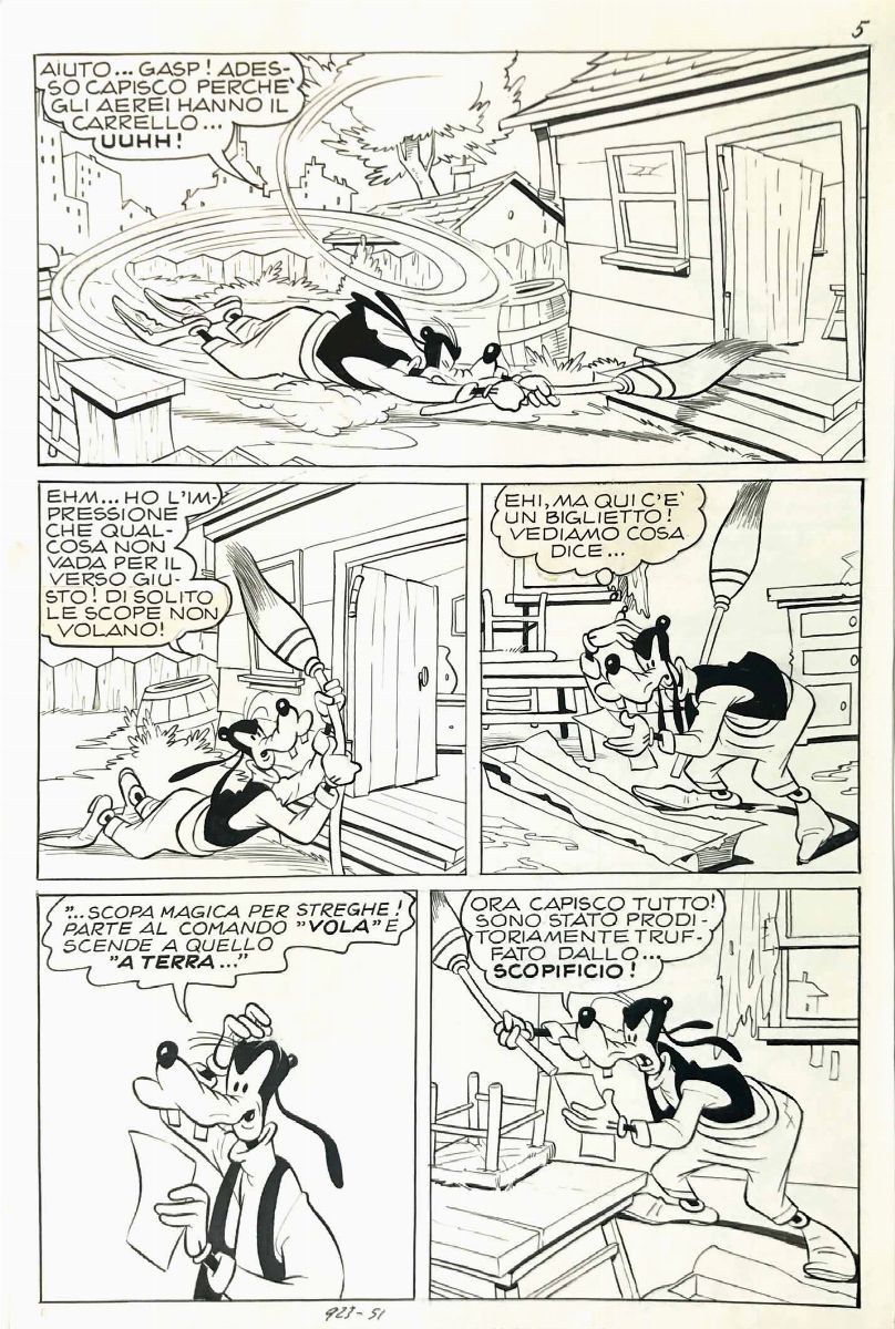 Pier Lorenzo De Vita (1909-1990)pippo e la Ramazza Pazza