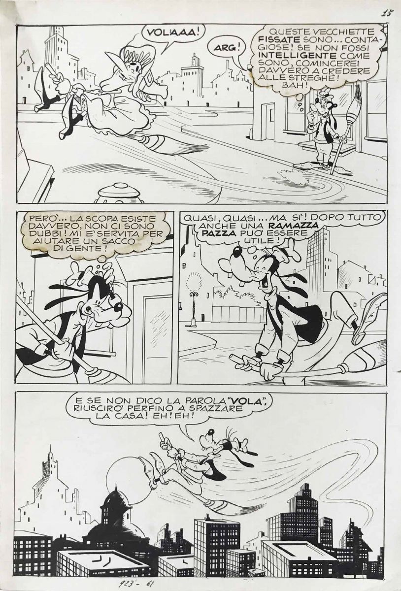 Pier Lorenzo De Vita (1909-1990)pippo e la Ramazza Pazza