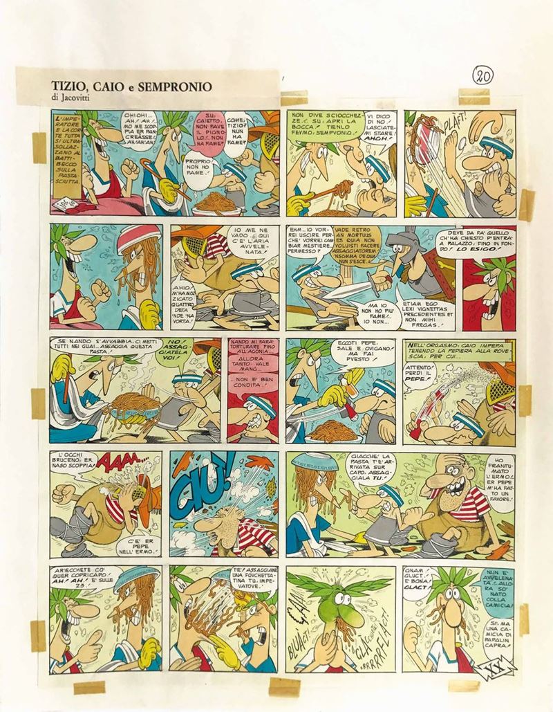 Benito Jacovitti (1923-1977) Tizio Caio e Sempronio  - Auction The Masters of Comics and Illustration - Cambi Casa d'Aste