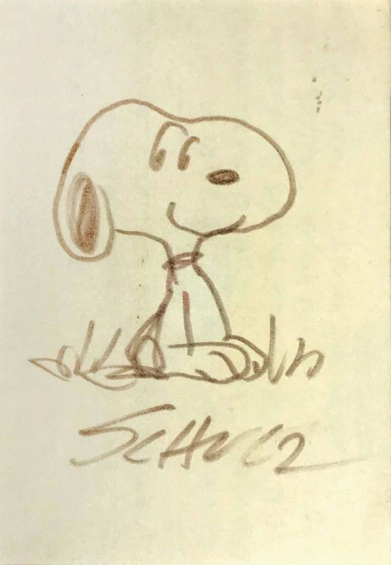 Charles Schulz (1922-2000) Snoopy  - Asta I Maestri del Fumetto e dell'Illustrazione - Cambi Casa d'Aste
