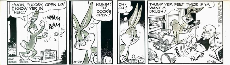 Ralph Heimdal (1909-1981) & Al Stoffel (1909-2002) Bugs Bunny  - Asta I Maestri del Fumetto e dell'Illustrazione - Cambi Casa d'Aste