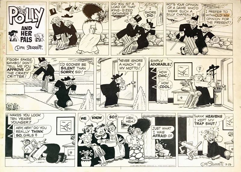 Cliff Sterrett (1883 – 1964) Polly and Her Pals  - Auction The Masters of Comics and Illustration - Cambi Casa d'Aste