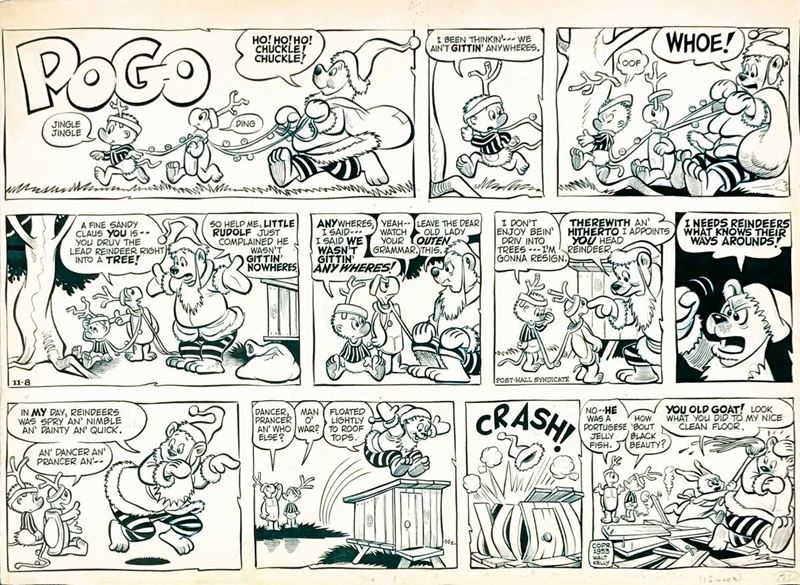 Walt Kelly (1913 – 1973) Pogo  - Asta I Maestri del Fumetto e dell'Illustrazione - Cambi Casa d'Aste