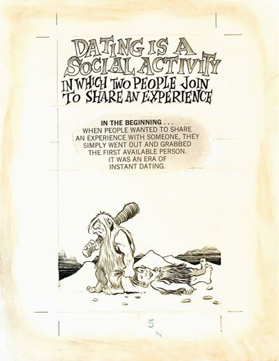 Will Eisner (1917-2005)dating Is a Social Activity in Which Two People Join To Share An Experienc...