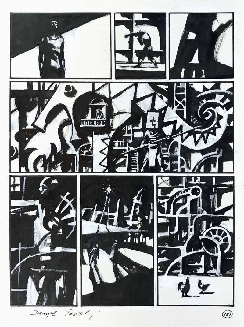 Danijel Žeželj (1966) Nero Boliviano  - Asta I Maestri del Fumetto e dell'Illustrazione - Cambi Casa d'Aste