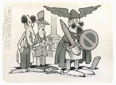 Benito Jacovitti (1923-1977)manicomio: Quello Si Crede Napoleone