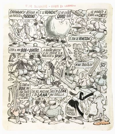 Benito Jacovitti (1923-1977)panoramica di Fine Anno