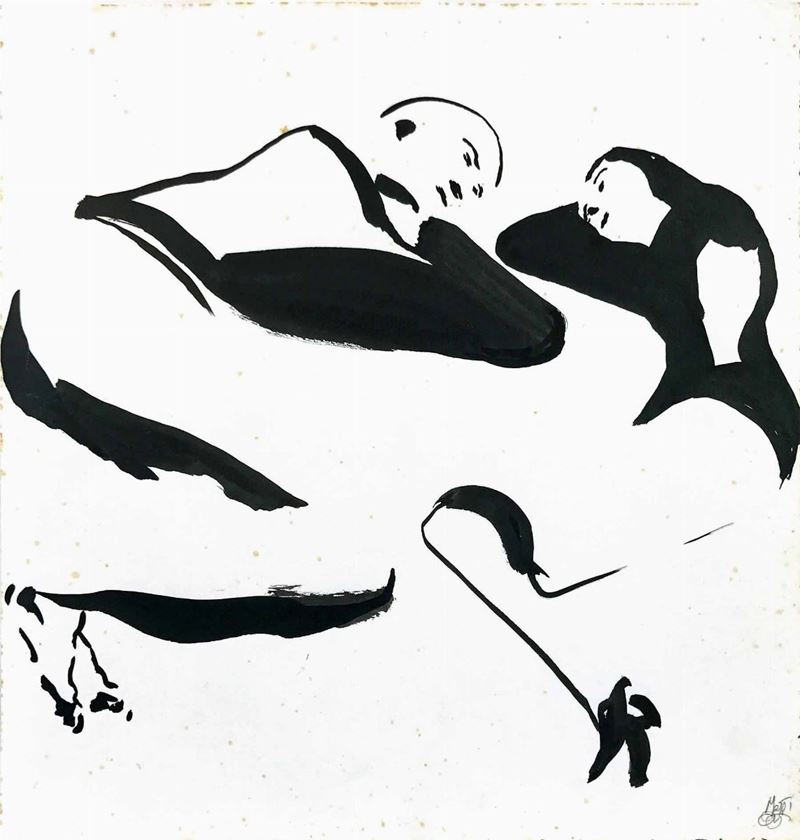 Lorenzo Mattotti (1954) Chambres/Rooms/Stanze  - Asta I Maestri del Fumetto e dell'Illustrazione - Cambi Casa d'Aste