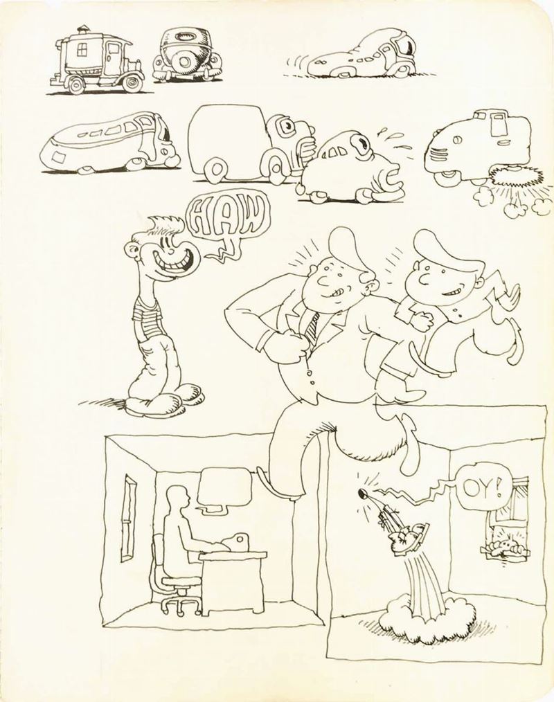 Robert Crumb (1943) Haw  - Asta I Maestri del Fumetto e dell'Illustrazione - Cambi Casa d'Aste