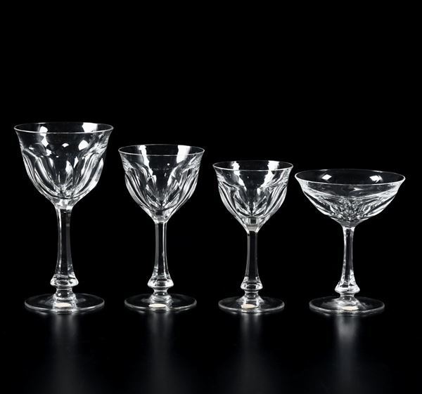 Servizio di bicchieri “Lady Hamilton” Repubblica Ceca, Manifattura Mooser, seconda metà del XX secolo
