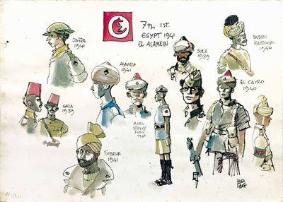 Hugo Pratt (1927-1995)7th First Egypt 1941 El Alamein
