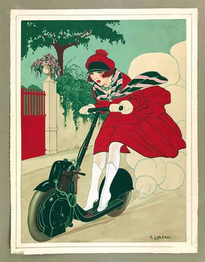 Alberto Fabio Lorenzi (1880 - 1964)lo Scooter