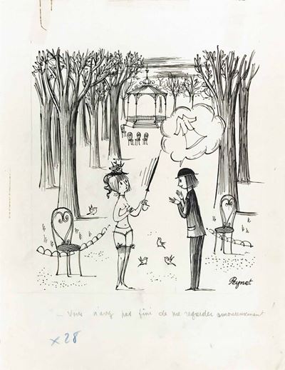 Raymond Peynet (1908 - 1999)vous N’avez Pas Fini De Me Regarder Amoureusement