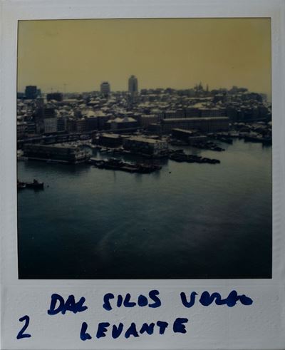 Lattuada Alberto (1914-2005)dal Silos Verso Levante - Polaroid con Vedute di Genova 1989-1990