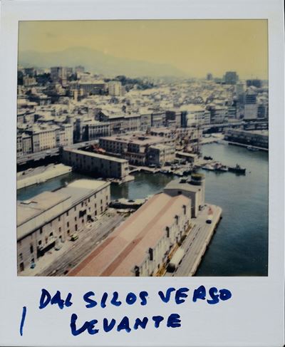 Lattuada Alberto (1914-2005)dal Silos Verso Levante - Polaroid con Vedute di Genova 1989-1990