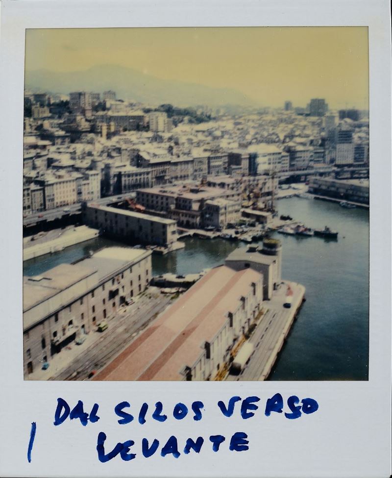 Lattuada Alberto (1914-2005) Dal Silos verso Levante - polaroid con Vedute di Genova 1989-1990  - Asta Fotografia - Cambi Casa d'Aste