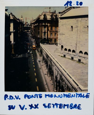 Lattuada Alberto (1914-2005)ponte Monumentale su Via XX Settembre - Polaroid con Vedute di Genova...