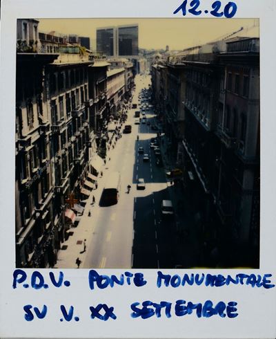 Lattuada Alberto (1914-2005)ponte Monumentale su Via XX Settembre - Polaroid con Vedute di Genova...