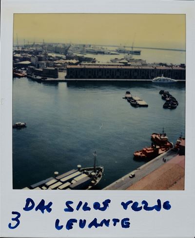 Lattuada Alberto (1914-2005)dal Silos Verso Levante - Polaroid con Vedute di Genova 1989-1990