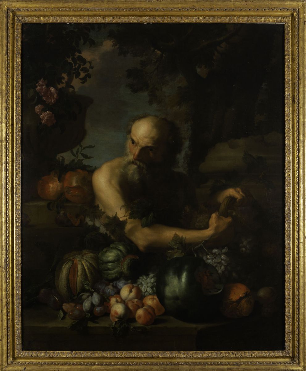 Abraham Brueghel (anversa 1631 - 1697) e Guillaume Courtois (saint-hippolyte 1628 - Roma 1679)all...