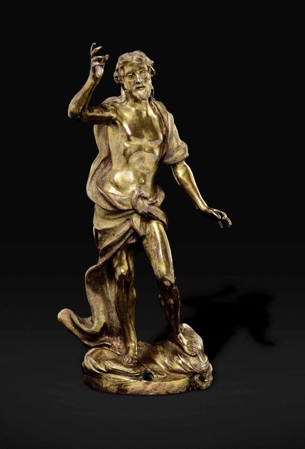 A bronze St. John the Baptist, Florence, 1600s