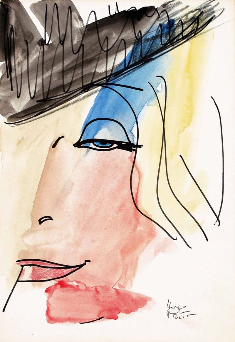 Hugo Pratt (1927-1995) Marlene Dietrich  - Auction The Masters of Comics and Illustration - Cambi Casa d'Aste